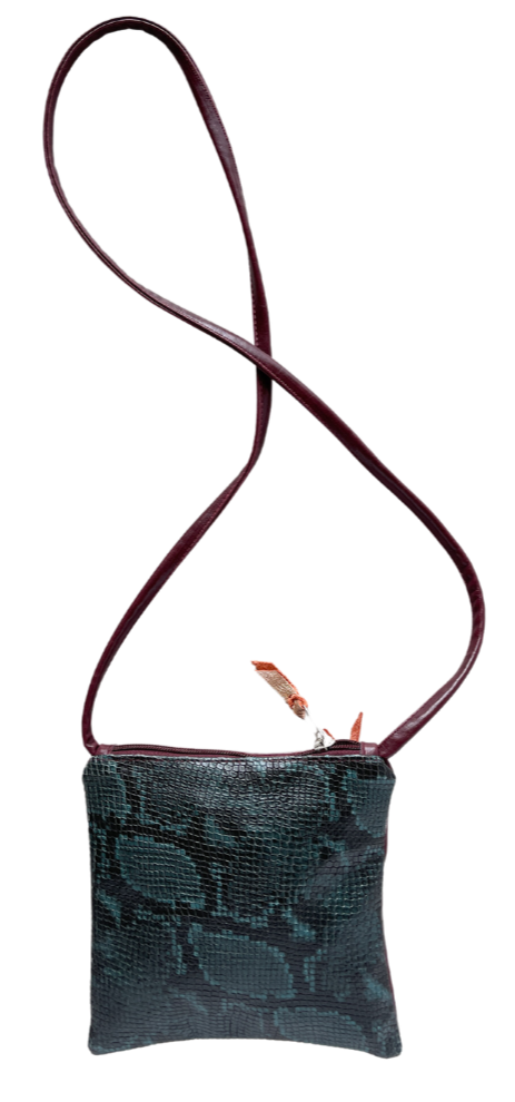 Bronze Bag Python Bag Snakeskin Bag Genuine Leather Bag 