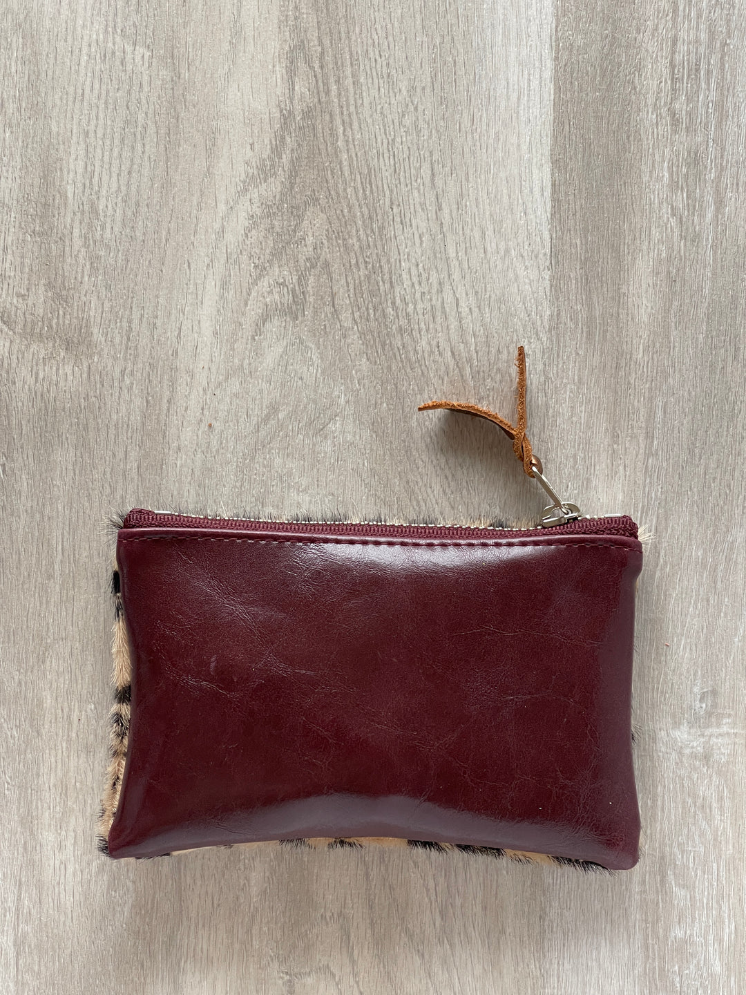 Small Valet Zipper Pouch | Leather