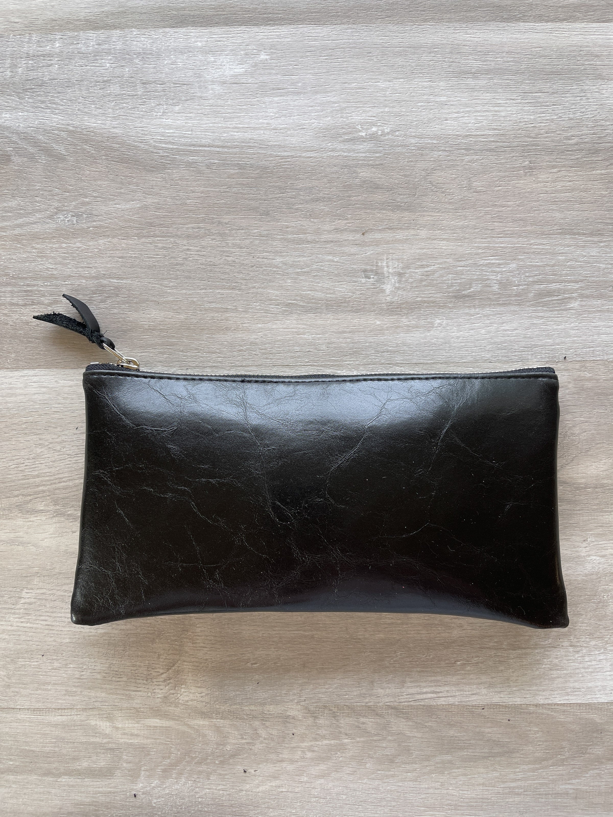 GetUSCart- Canvas Wristlet Bag Large Clutch Wallet Purse Zipper Pouch  Handbag Organizer with Leather Strap for Men (Grey)