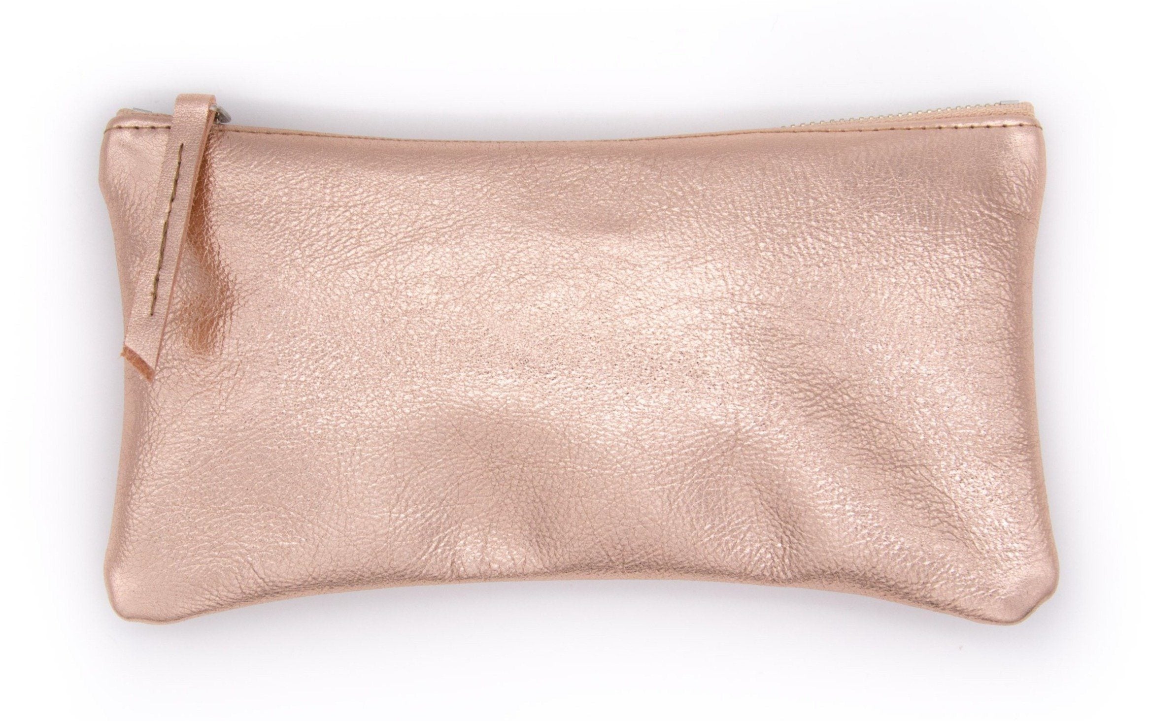 Metallic rose best sale gold clutch