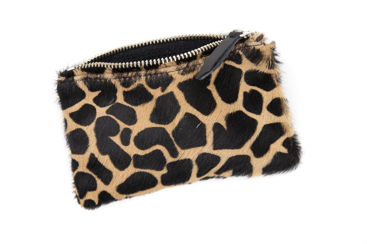 Small Valet Zipper Pouch from Leather#color_giraffe-ponyhair