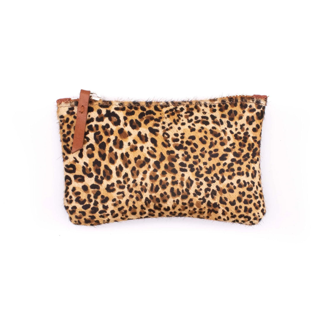 Small Valet Zipper Pouch from Leather#color_leopard-ponyhair