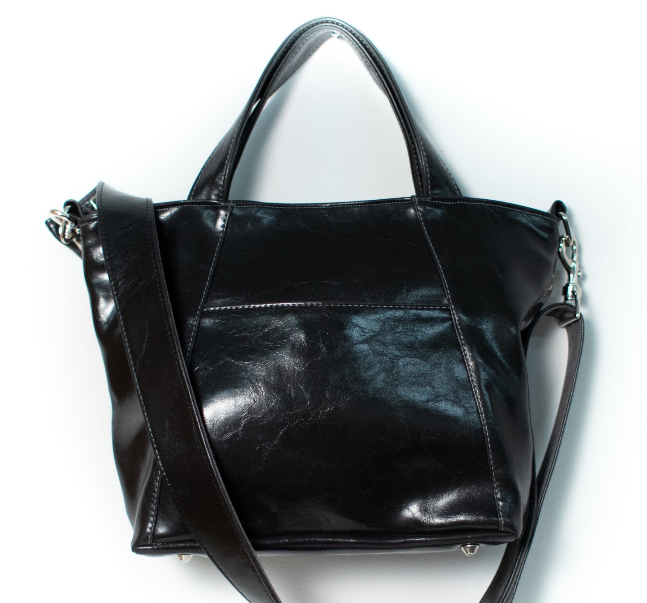 Vegan leather laptop online tote